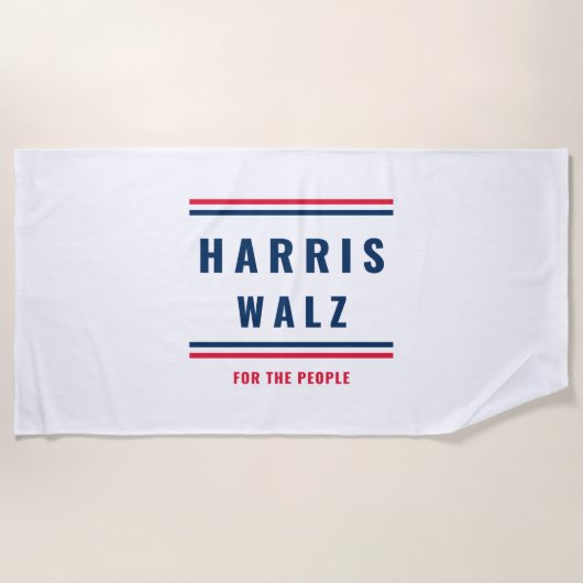 HARRIS WALZ - WAHL 2024 STRANDTUCH (Vorderseite)