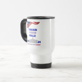 Harris Walz , Wahl 2024 Wahlkampfgeschenk, Reisebecher (Vorderseite Links)