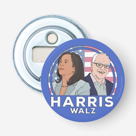 Harris Walz Wahl Flaschenöffner (Vorderseite)
