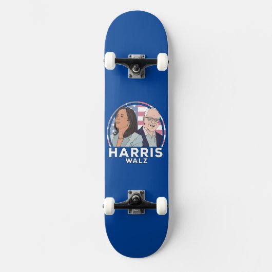 Harris Walz Wahl Skateboard (Vorderseite)