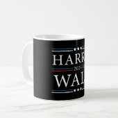 Harris Walz Wahlen 2024 Kaffeetasse (Vorderseite Links)