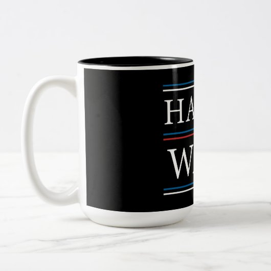 Harris Walz Wahlen 2024 Zweifarbige Tasse (Links)