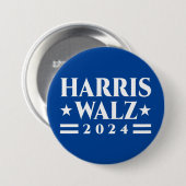 Harris Walz Wahlkampf 2024 Button (Vorne & Hinten)