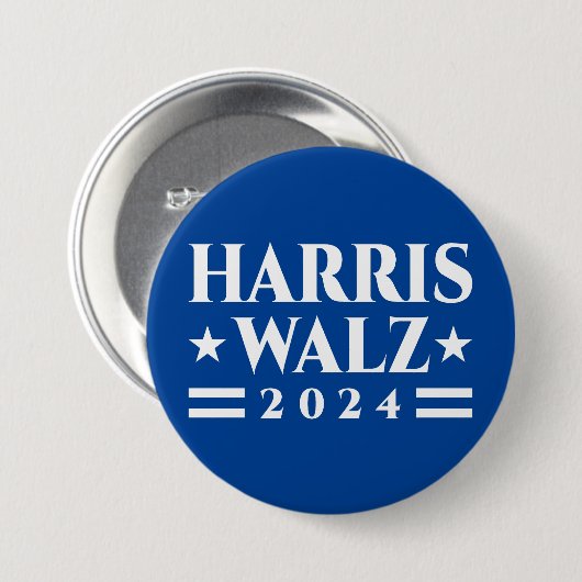 Harris Walz Wahlkampf 2024 Button (Vorne & Hinten)