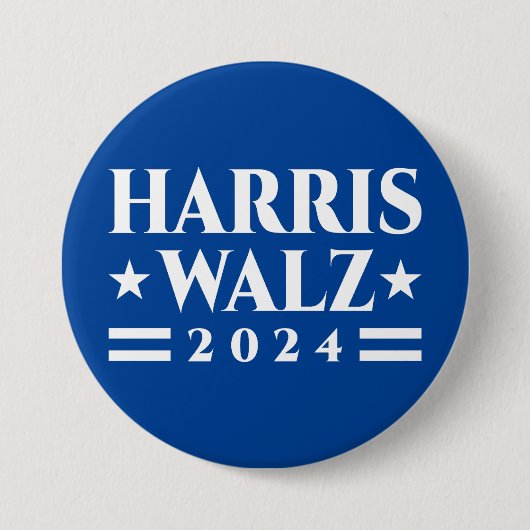 Harris Walz Wahlkampf 2024 Button (Vorderseite)