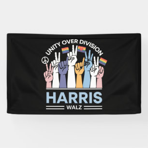 Harris Walz Waltz 2024 Einheitsabteilung Banner