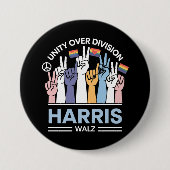 Harris Walz Waltz 2024 Einheitsabteilung Button (Vorderseite)