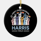 Harris Walz Waltz 2024 Einheitsabteilung Keramik Ornament (Vorne)