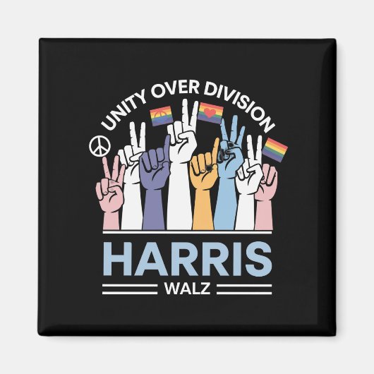 Harris Walz Waltz 2024 Einheitsabteilung Magnet (Vorne)