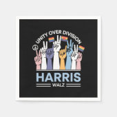 Harris Walz Waltz 2024 Einheitsabteilung Serviette (Vorderseite)