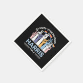 Harris Walz Waltz 2024 Einheitsabteilung Serviette (Ecke)