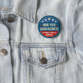 Harris Walz Waltz 2024 Mind Your Own Business Button (Beispiel)
