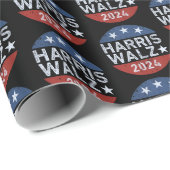 Harris Walz Waltz Harris Walz Geschenkpapier (Rolleneckpunkt)