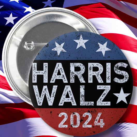 Harris Walz Walzer Button