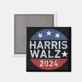 Harris Walz Walzer Magnet (Vorderseite/Rückseite)
