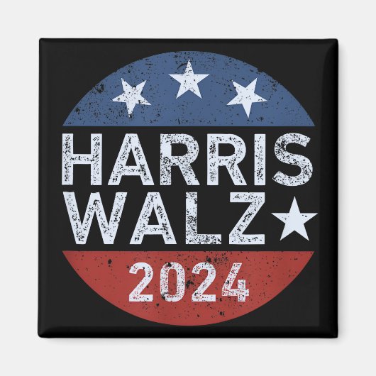 Harris Walz Walzer Magnet (Vorne)