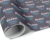 Harris Walz Weihnachts-Hoffnung für Feiertage Kama Geschenkpapier (Rolleneckpunkt)
