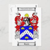 Harris-Wappen Postkarte (Vorne/Hinten)