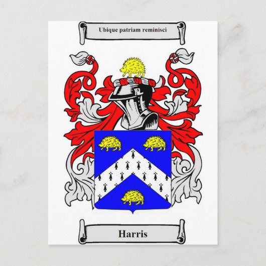 Harris-Wappen Postkarte (Vorderseite)