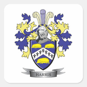 Harris-Wappen Quadratischer Aufkleber