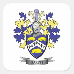 Harris-Wappen Quadratischer Aufkleber