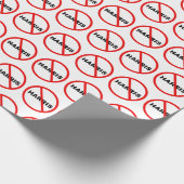 Harris Warning geht da nicht hin! Geschenkpapier (Ecke)