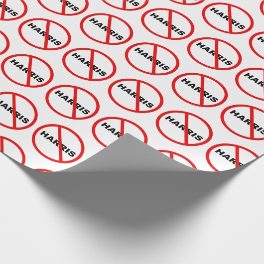 Harris Warning geht da nicht hin! Geschenkpapier (Ecke)