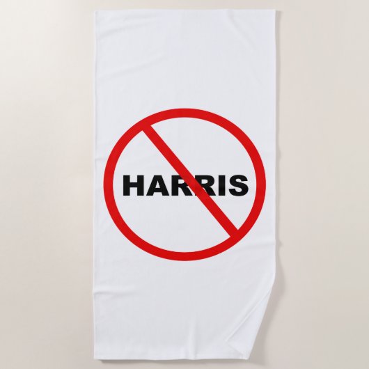 Harris Warning geht da nicht hin! Strandtuch (Vorderseite)