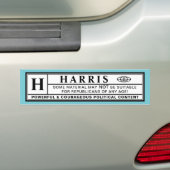 Harris Warning Label Autoaufkleber (Auf Auto)