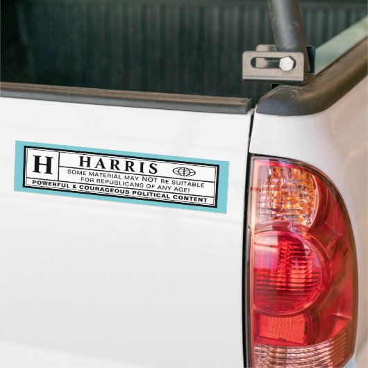 Harris Warning Label Autoaufkleber (Auf Lkw)