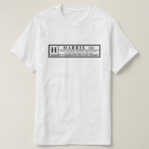 Harris Warning Label T-Shirt