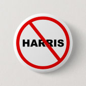 Harris warnt: Geh nicht hin! Button (Vorderseite)