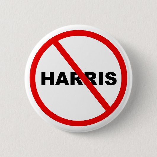 Harris warnt: Geh nicht hin! Button (Vorderseite)