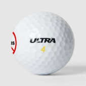 Harris warnt: Geh nicht hin! Golfball (Logo)