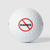Harris warnt: Geh nicht hin! Golfball (Vorderseite)