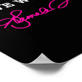 Harris - Wenn wir kämpfen gewinnen wir - Hot Pink  Poster (Ecke)