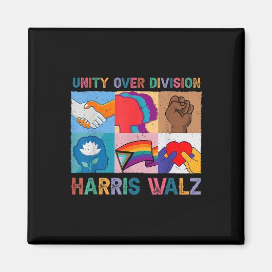 Harris Wheimer 2024 Unity over Division Kamala Har Magnet (Vorne)