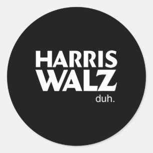 Harris Wheimer Duh Election 2024 Voting Kamala Tim Runder Aufkleber