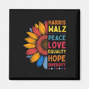 Harris Wheimer Frieden Liebe Gleichheit Hoffnung V Magnet