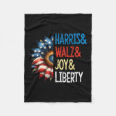 Harris Wheimer Joy Liberty - Harris Waltz 2024 Ret Fleecedecke (Vorderseite)