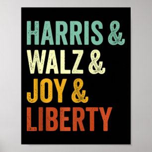 Harris Wheimer Joy Liberty - Harris Walzer 2024 Re Poster