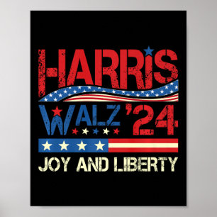 Harris Wheimer Joy Liberty - Harris Walzer 2024 Re Poster