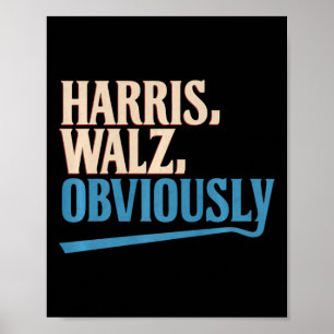 Harris Wheimer Offensichtlich Wahl 2024 Premium  Poster