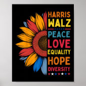 Harris Wheimer Peace Liebe Equality Hope Diversity Poster (Vorne)
