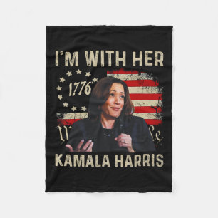Harris Wir, die Leute, die ich mit ihrer US-Flagge Fleecedecke