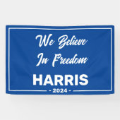 Harris, wir glauben an Freiheit 2024 Banner (Horizontal)