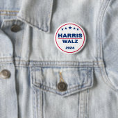 Harris Wlaz 2024 Kamala Harris Tim Walz Wahl Button (Beispiel)