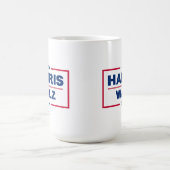 Harris Wlaz 2024 Kamala Harris Tim Walz Wahl Kaffeetasse (Mittel)
