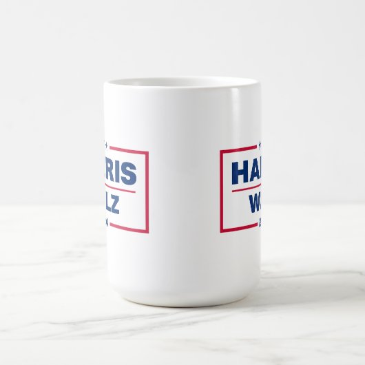 Harris Wlaz 2024 Kamala Harris Tim Walz Wahl Kaffeetasse (Mittel)