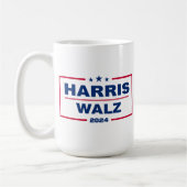 Harris Wlaz 2024 Kamala Harris Tim Walz Wahl Kaffeetasse (Links)